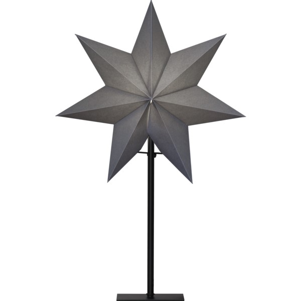 Star Ozen Stjerne på fot 55cm grå