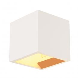 SLV Plastra vegglampe Cube, gipslampe, G9
