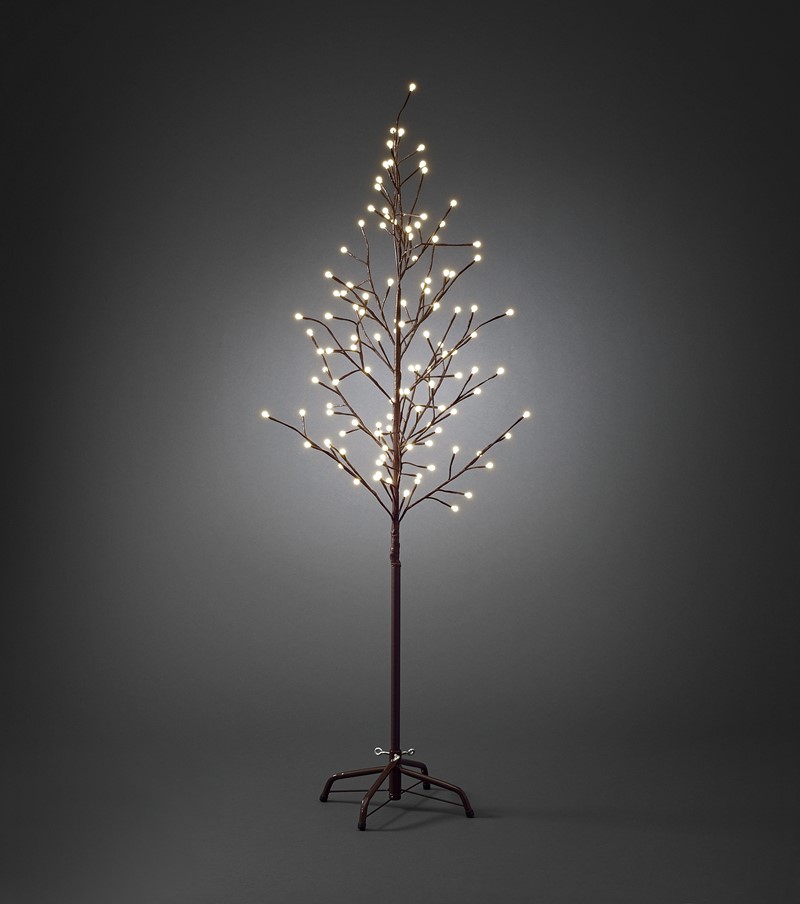 Konstsmide Brunt tre 150cm med cherry lights