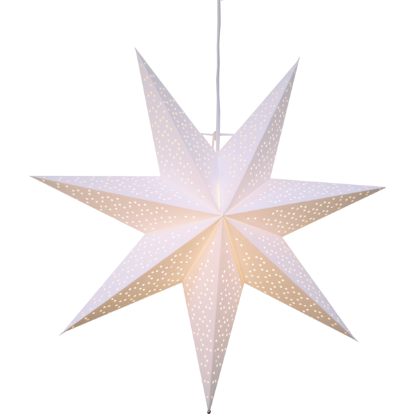 Star DOT hvit papirstjerne 54cm