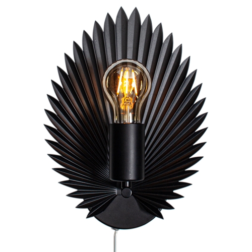 By Rydens Aruba Vegglampe Sort H30cm