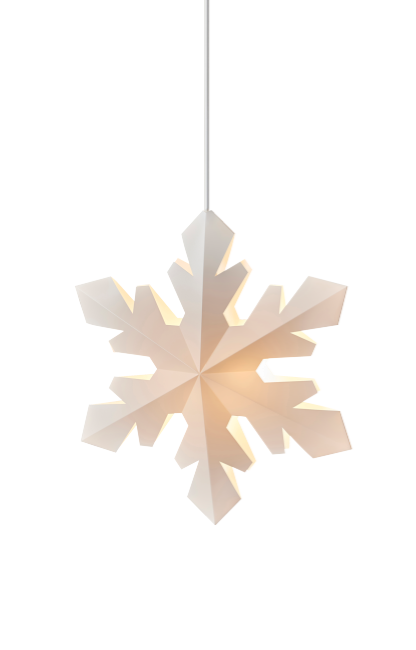 Le Klint S Snowflake inkl. hvit ledning