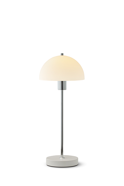 Herstal Vienda bordlampe E14 krom/HVIT
