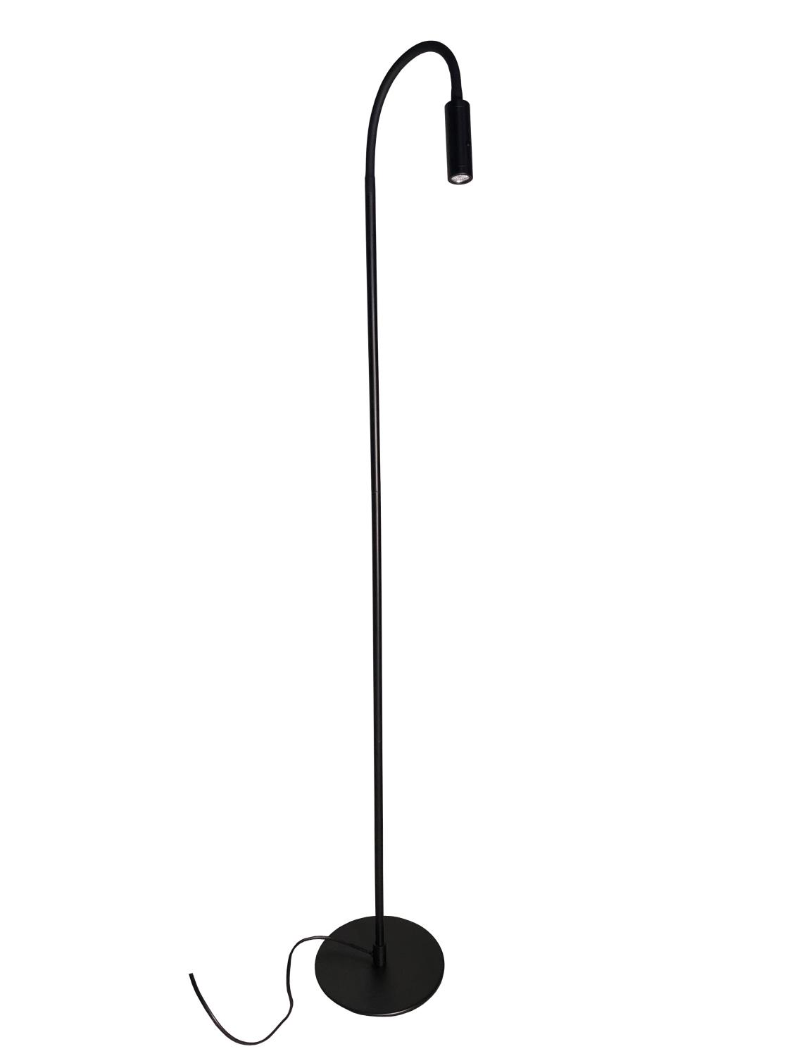 Nordesign Flexi K1 Gulvlampe sort dim.