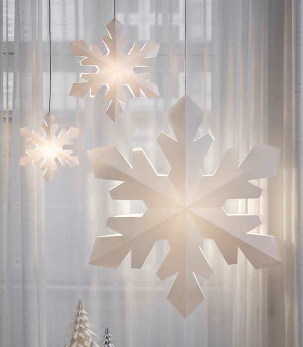 Le Klint Snowflake X-Large Hvit