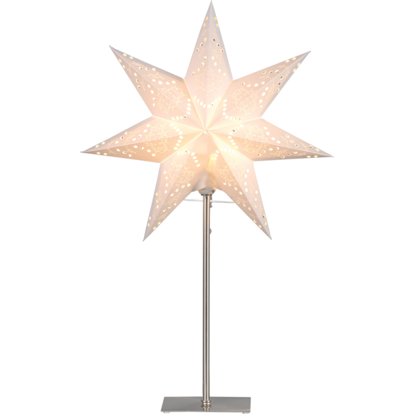 Star Sensy Adventsstjerne på fot 55cm Hvit Papir 