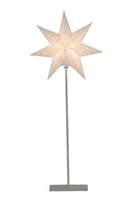 Star Sensy Adventsstjerne på fot 83cm Hvit papir