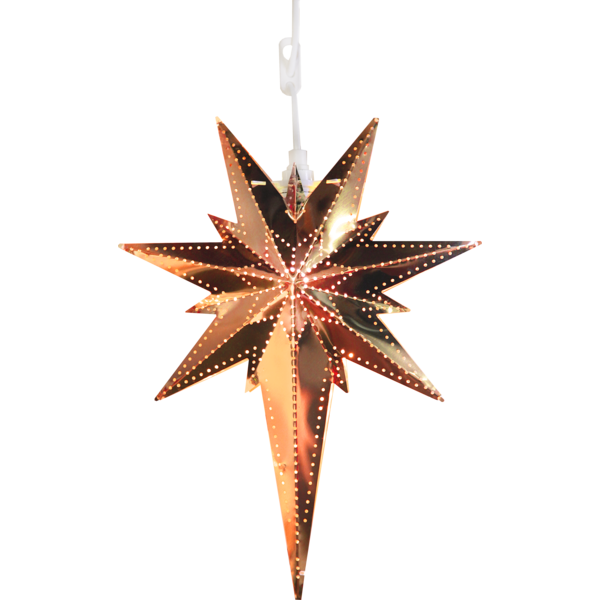 Star Betlehem stjerne 35cm kobber