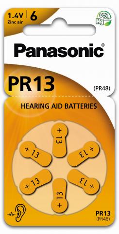 Panasonic PR13 Høreapparat Batteri 6pk