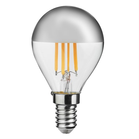 Unison LED E14 2,5W(25W) toppsølv
