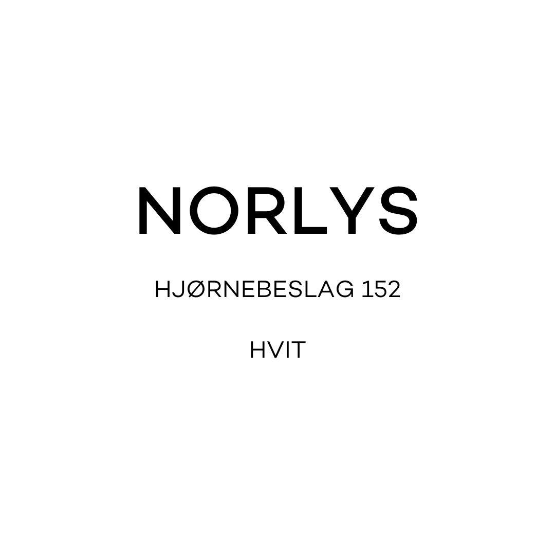 Norlys Hjørnebeslag 152 Hvit