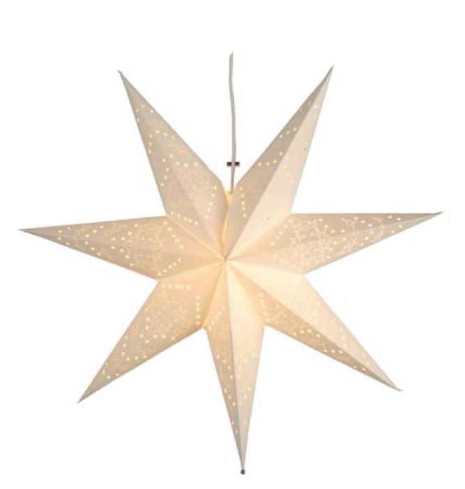 Star Sensy Adventsstjerne 54cm Hvit Papir