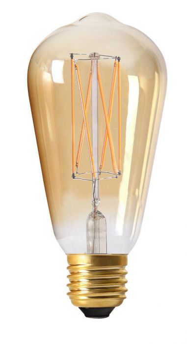 PR LED E27 4W(24W) 260lm 2000K 3-steg Gold 