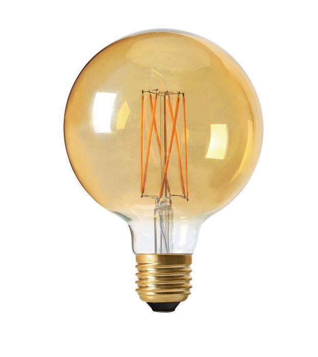 PR LED E27 4W(20W) Globe 3-step dim Gold 