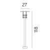 Norlys Stockholm 285 Galvanisert E27 IP44 H:118cm - Bilde 2