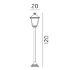 Norlys London 485 sort Utelampe Blomsterstolpe 485 - Bilde 3