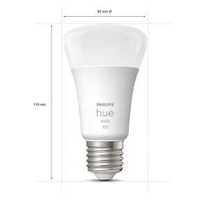 Philips Hue W E27 9,5W 2pk + bridge