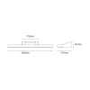 SG View Sort Baderomslampe LED 2700K 46cm Dimbar - Bilde 2