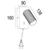 Nordesign Grooves K1 Vegg Sort - Bilde 2