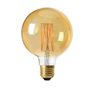 PR LED E27 4W(20W) Globe 3-step dim Gold Ø125