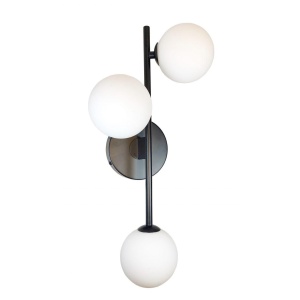 Nordesign Emrik Vegg lamp 3xG9 Sort/opal