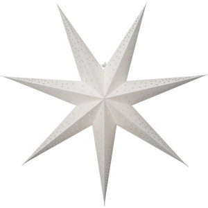 Star POINT stjerne 60cm u/oppheng hvit