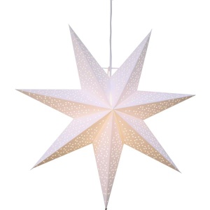 Star DOT hvit papirstjerne 54cm