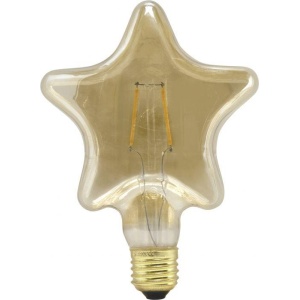 PR LED E27 2W(15W) Stjerne Gold