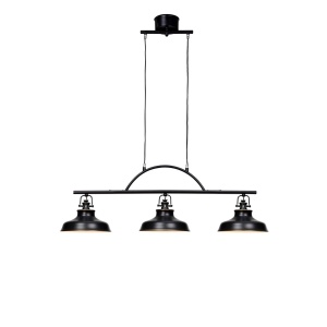 Cottex New Haven Sort Spisebordlampe 3 x E14