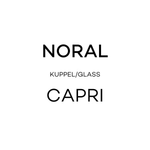 Noral kuppel til Capri utelampe vegg