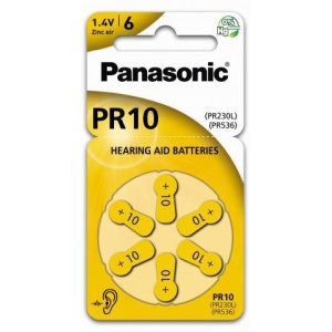 Panasonic PR10 Høreapparat batt 6 pk