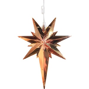 Star Betlehem stjerne 35cm kobber