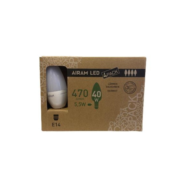 AIRAM LED E14 5,5W (40W) 4pk.