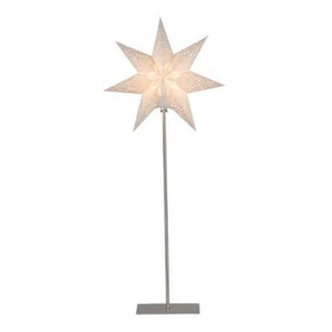 Star Sensy Adventsstjerne på fot 83cm Hvit papir