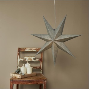 Star Cotton stjerne 60cm grønn u/oppheng