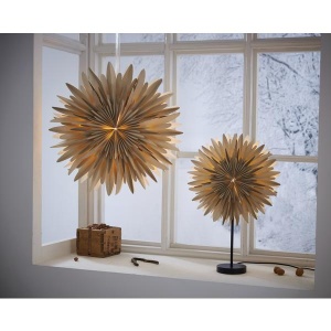 Star Winter 60cm beige papirstjerne