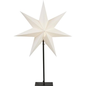 Star Frozen Adventsstjerne Hvit på fot h:80cm