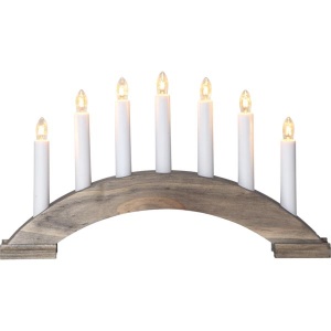 Star BEA Adventsstake 7-lys brunbeiset