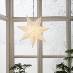 Star Lysa Adventsstjerne Hvit 43cm m/oppheng