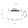 Nordesign Magneto K2 Oppladbar vegglampe Sort - Bilde 2