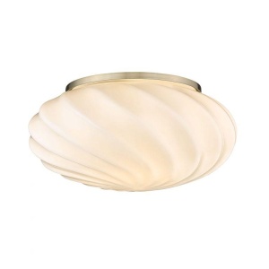 HaloDesign Twist Plafond Ø25 Opal/messing G9