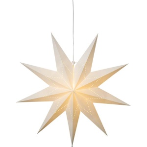 Star Lysa Adventsstjerne Hvit 80cm m/oppheng