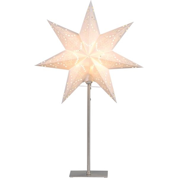 Star Sensy Adventsstjerne på fot 55cm Hvit Papir