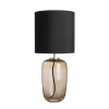 Hadeland Glassverk Vega bordlampe kakao m. mess. sort skjerm