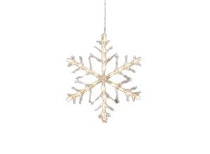 Konstsmide snøkrystall 40cm 24LED varmhvit