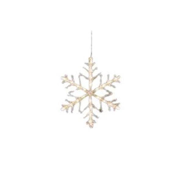 Konstsmide snøkrystall 40cm 24LED varmhvit