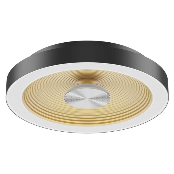 Unilamp Sandy L taklampe 40cm 25W 2700/3000K Dim Sort/Gull IP54