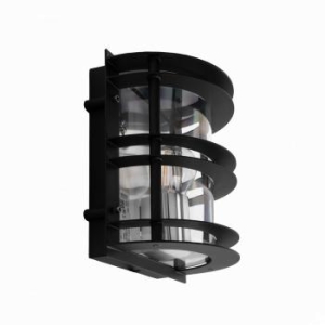 Norlys Stockholm 226 sort vegglampe/utelampe