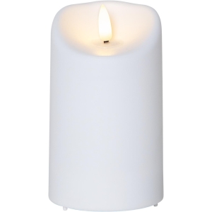 Star Flamme kubbelys Hvit 13cm plast