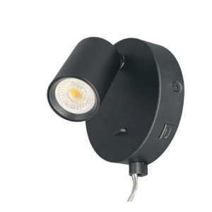 Nordesign OZ mini R K1 Vegg USB Sort